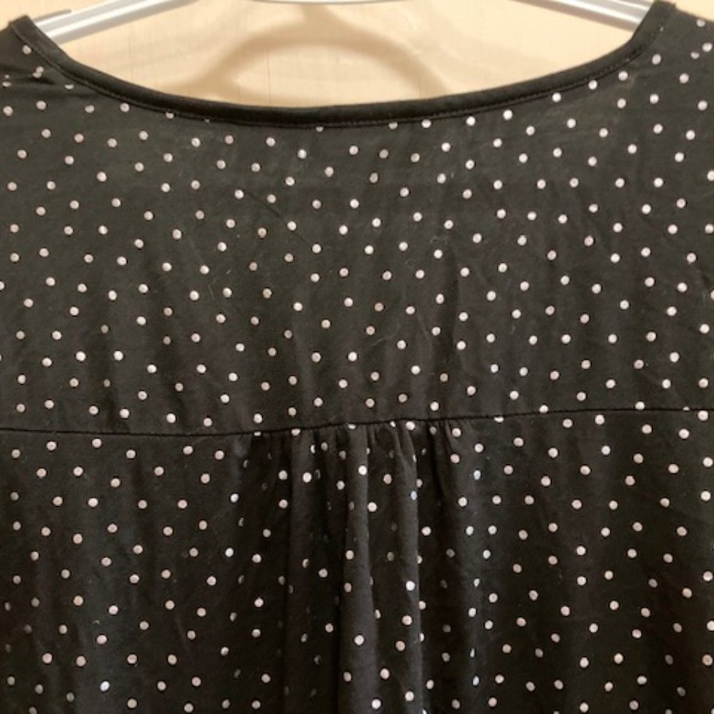 Boden Black with Silver Dots, LS Jersey top - Picture 6 of 7